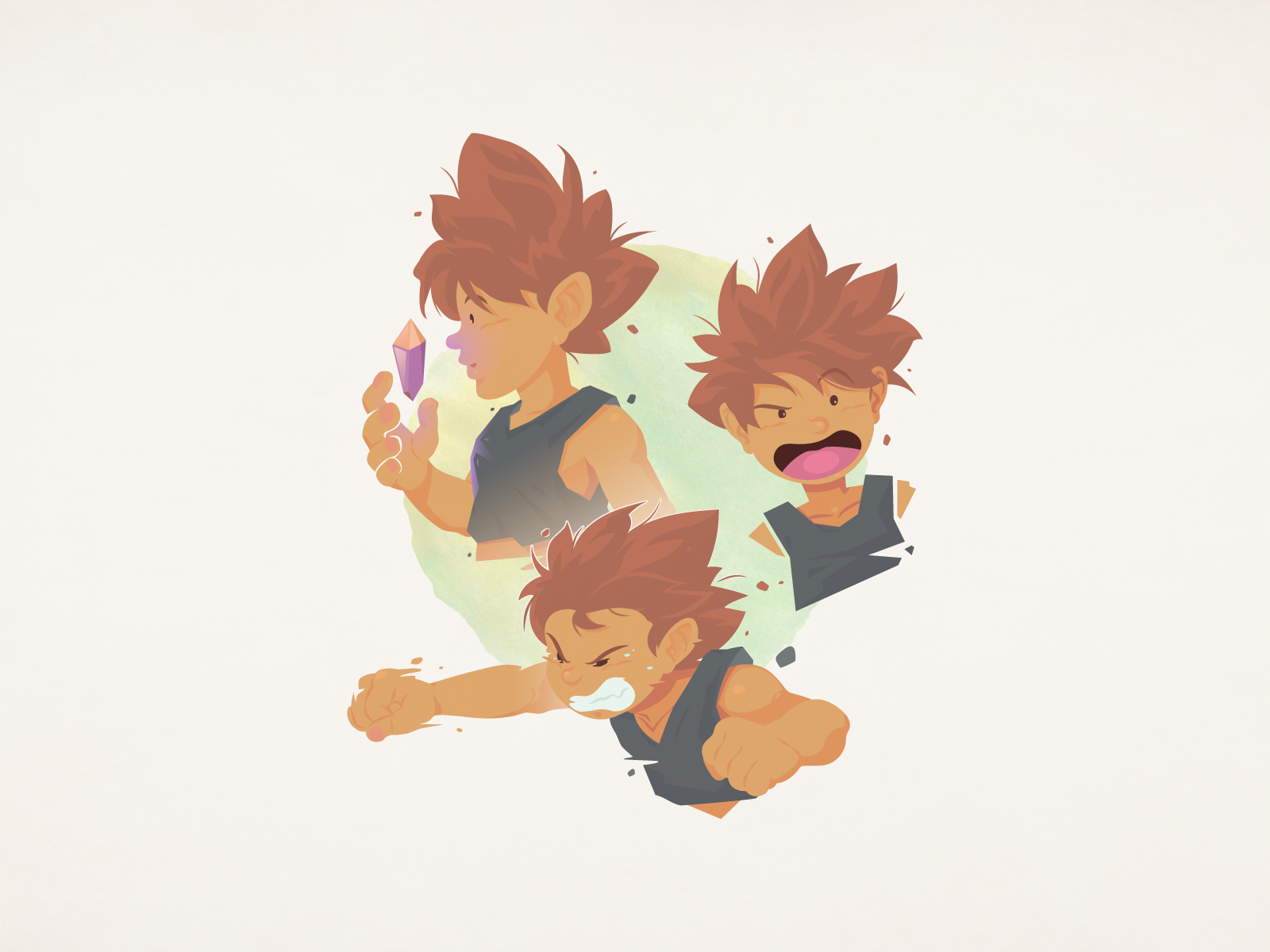 The Kid - Character Practice anime cartoon character concept design graphic design illustration vector