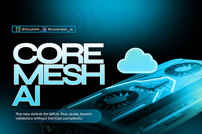 WEB3 DESIGN - COREMESH AI ai banner branding crypto defi flyer graphic design illustration social media banner social media post web3