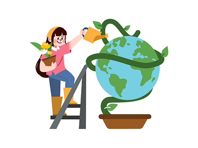 Environment & Ecology Illustration environmentally