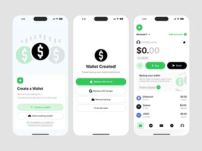New Wallet UI Concept – Sora app cryptoapp cryptowallet dailyui daly ui design fintechui mobile app ui uidesign ux web3design