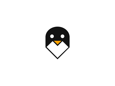 Paper penguin animal brand branding design elegant graphic design illustration logo logo design logotype mark minimalism minimalistic modern paper penguin sheet sign ukraine vector