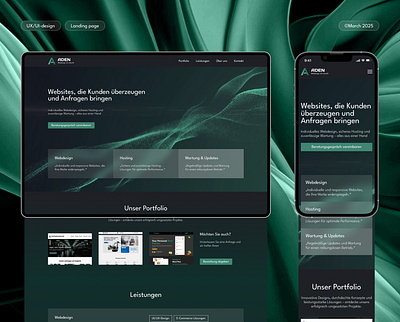 Landing page for a development specialist branding design figma graphic design landing logo site ui uiux ux web design website