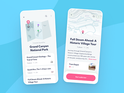 Self Guided Tours audio branding design experience illustration light logo simple sketch tour ui ux