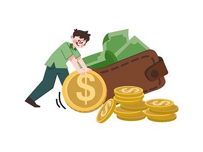 Collecting Money Illustration statistic