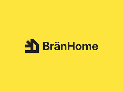 BränHome Logo Design brand identity branding design graphic design house logo logomark logotype minimal modern tree