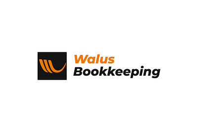 Walus bookkeeping busines card front logo contact information elegant logo graphic design logo design timeless logo design