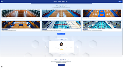 Landing Page, Website Sports Center - Project akhir semester 6