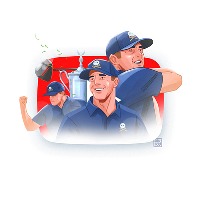 Bryson DeChambeau design illustration sports design