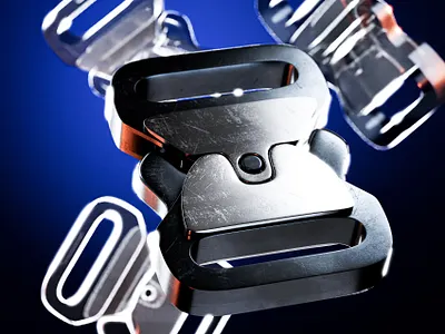 Hyper-Realistic 3D Metal Buckle 3d 3dmmodel b3d blender hyperrealistic modeling product design realism