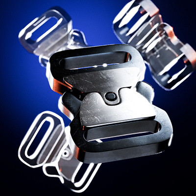 Hyper-Realistic 3D Metal Buckle 3d 3dmmodel b3d blender hyperrealistic modeling product design realism