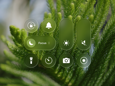 iOS 26 Glass Control Center button design figma glass ios26 liquid glass ui