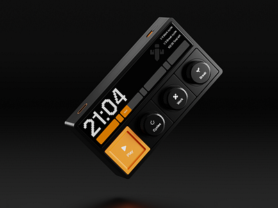 Pomodoro Timer - V4 3d clock conceptdesign design diy illustration industrialdesign keycap knob pomodoro productdesign prototype tech timer ui