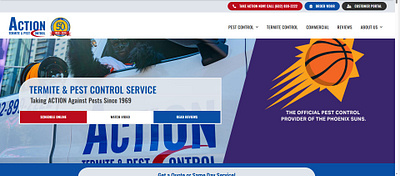 Pest Control Phoenix Web Design branding logo web design wordpress