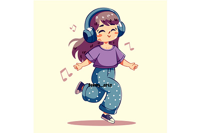 Joyful Moments with Music art artistic audiobook cartoon concert culture festival festive headphones headset hobbies listening music musical musician notes phone playing sound tunes