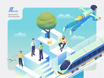 Life Beyond Earth Isometric apps illustrration illusration isometric isometric illustrration vector art web illustration