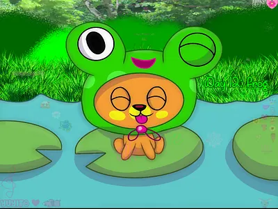 Junefairytale Day 12: frog art post art tag digital art drawing fan art illustration