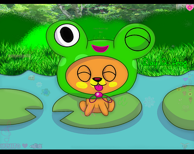 Junefairytale Day 12: frog art post art tag digital art drawing fan art illustration