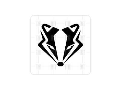 Modern Badger Head Logo ( Logo Forsale ) animal animal logo badger badger logo branding design honey badger icon illustration logo logo design logodesign minimal minimalist logo ui