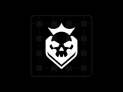 Shield Skull Logo ( Logo Forsale ) branding design elegant icon iconic illustration logo logo design logodesign minimal minimalist logo modern shield skull tattoo ui