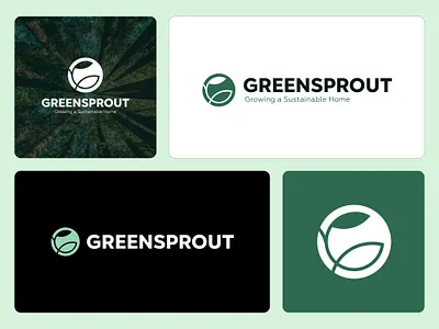 Initial G and plant logo design green logo initial g logo initial logo logo logo design modern logo nature logo plant logo simple logo sprout logo