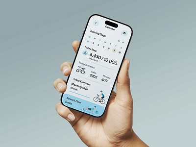 FitSync | Fitness App UI app design clean cycling daily fitness fitness app google healthy medicine mobile app modern product design routine top app tracking ui ux wellness workout