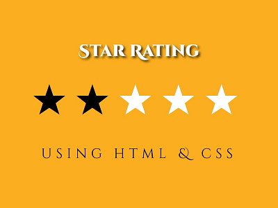 CSS Star Rating Widget codingflicks css css3 frontend html html5 star rating webdesign