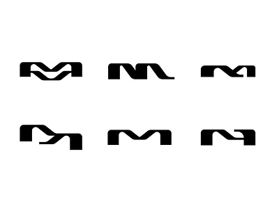 M Lettermark Explorations m lettermarks m logo designs