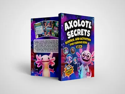 Axolotl secrets amazon kdp amazon kdp book book cover book design design graphic design illustration interiror kdp cover