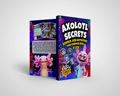 Axolotl secrets amazon kdp amazon kdp book book cover book design design graphic design illustration interiror kdp cover