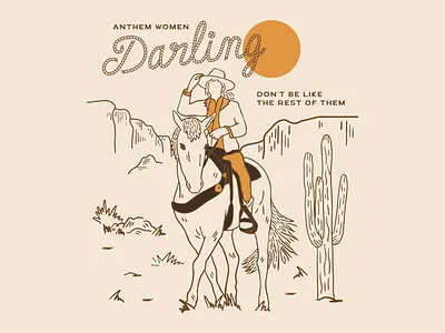 Western Cowgirl Illustration branding color country country western cowgirl cowgirl boots cowgirl design cowgirl hat cowgirl illustration design graphic design horse illustration illustrator logo marketing typography western