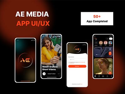 AE Media – Short Video Sharing creative figma mobileapp tiktok
