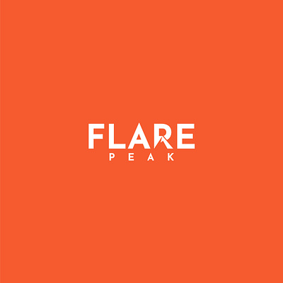 Flare Peak – Minimalist Logo for a Modern Marketing Agency brand identity branding design design logo flat graphic design illustration logo logo design logos logotype minimal minimalist modern simple text typography unique wordmark