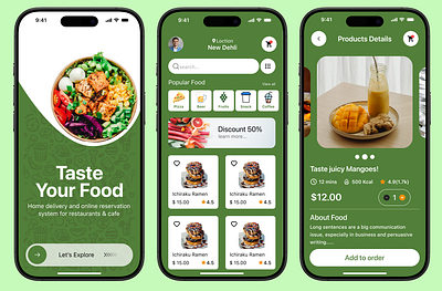 Food Delivery and Grocery App app design delivery food food app graphic design grocery mobile app ui