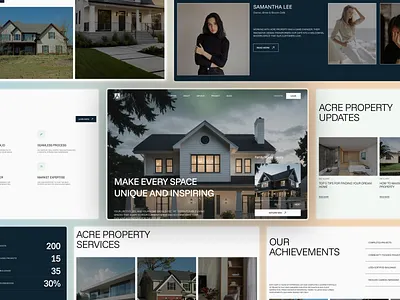 Elegant Real Estate Website about us section animation blog section branding graphic design lean design minimal and treanding design minimal hero section minimal website design modernrealestate mvp design our propertywebsite real estate theme real estate website testimonial section ui why choose us section