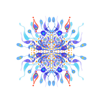 Sea Anemone anemone digital design graphic design illustration procreate sea sea anemone sketch