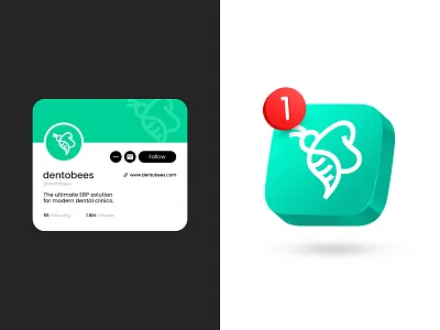 dentobees - Logo automation platform bee brand brand icon brand identity brand mark branding clinc management dental dental clinc dentobees digital products erp solution graphic design logo logo design logo projects production icon products logo vector