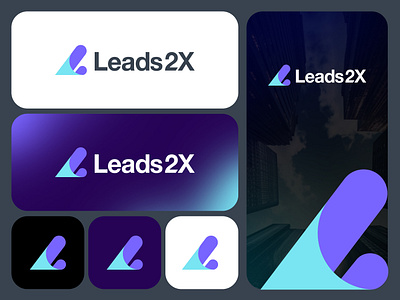 Leads 2X Logo Design agency logo agency logo design branding business logo corporate logo creative logo logo logo branding logo design logos minimal logo ui ui ux website