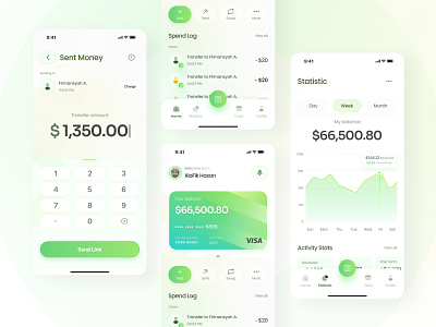 Fintech App UI app app design balance design digital banking figma finance financial app fintech app fintech app design fintech app ui fintech app ui design ios mobile banking money product design ui ui design uiux wallet