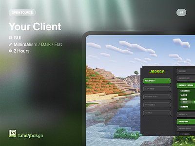 Open Source GUI #4 cheat game gui hack minecraft ui uiux uix ux