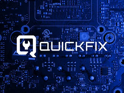 QuickFix brand design branding logo logo design wordmark