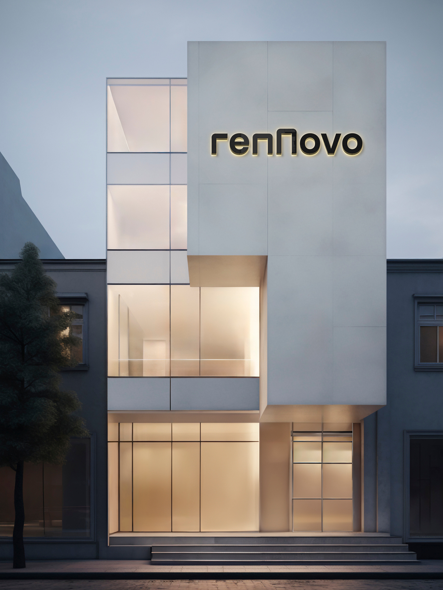 Rennovo brand design branding logo logo design wordmark
