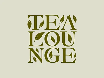 Tea Lounge brand design branding logo logo design wordmark