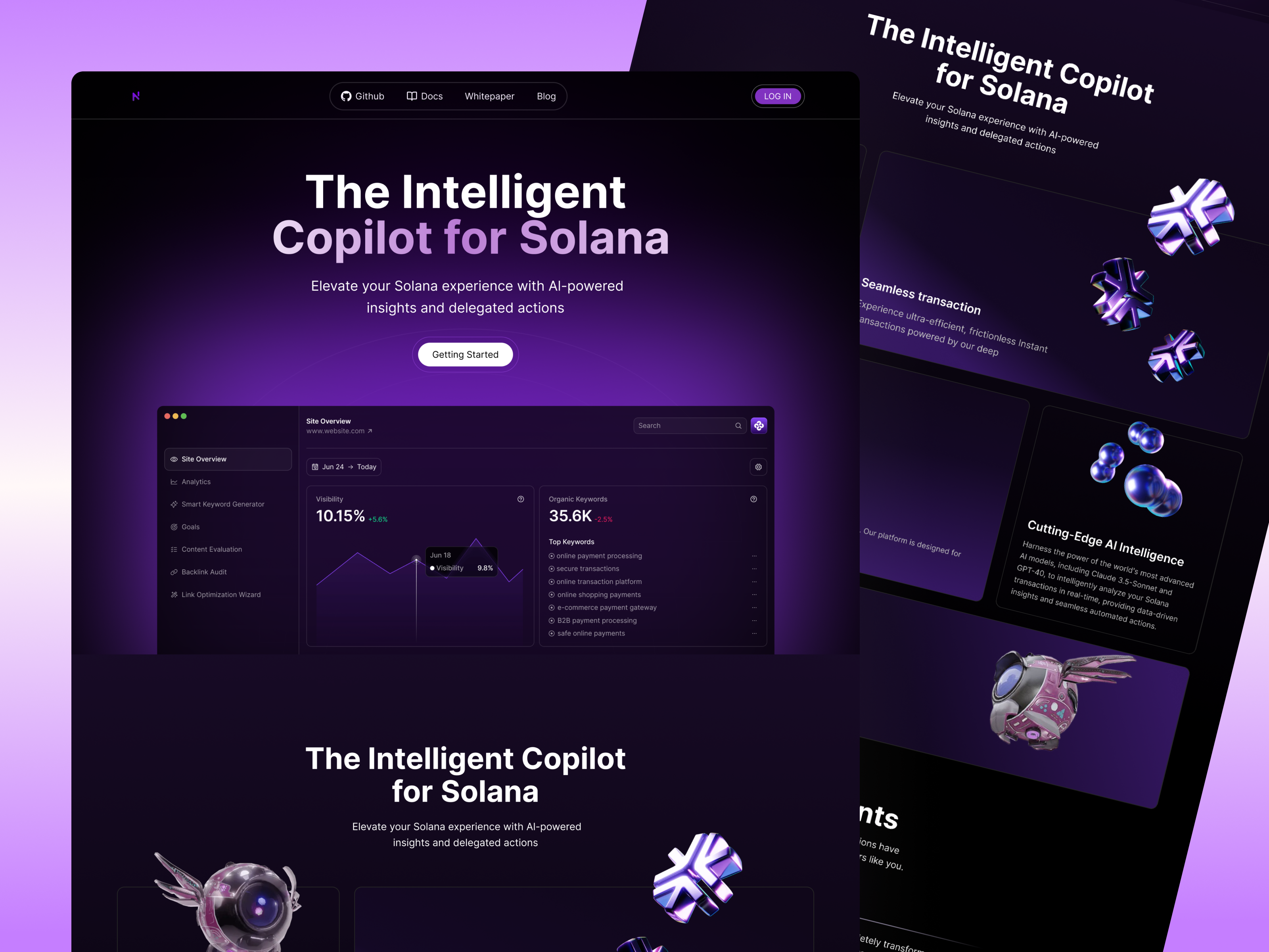 Example of Ai Agent Website Design