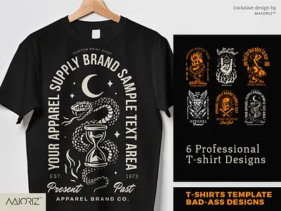 Bad-Ass Tshirt Designs Bundle badass brand branding clothes design graphic design hardcore illustration promote sale store tee template tshirt vector