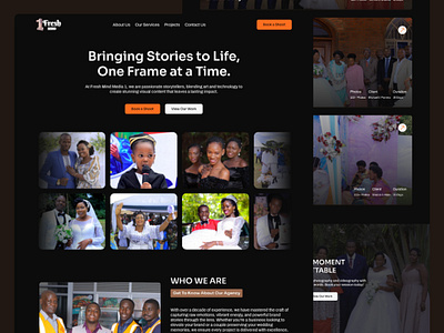 Fresh Mind Media 1 Website Design: Photography Studio In Uganda. branding dailyui design dumanimedia freshmindmedia1 graphic design logo motion graphics studio ui