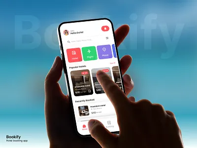 Bookify - Hotel Booking Mobile App app design booking service capella bangkok design hotel app hotel booking hotel booking app hotel researvation luxury hotel mobile app mobile design mobile ui online booking renting app service ui