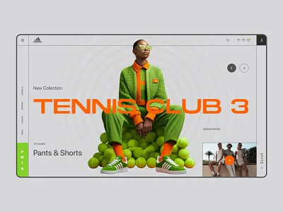 Adidas tennis club 3 adidas graphic design minimalism shop sport store ui wear