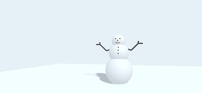 3D Snowman - Spline Illustration 3d 3d design 3d illustration 3d model spline