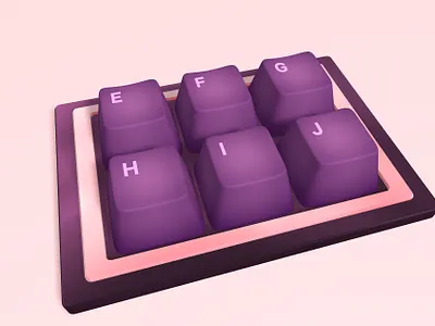 3D Keyboard Keys - Spline Illustration 3d 3d keyboard 3d keyboard model 3d model spline ui