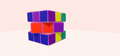 3D Rubik's Cube - Spline Illustration 3d 3d illustration 3d model 3d rubiks cube model spline